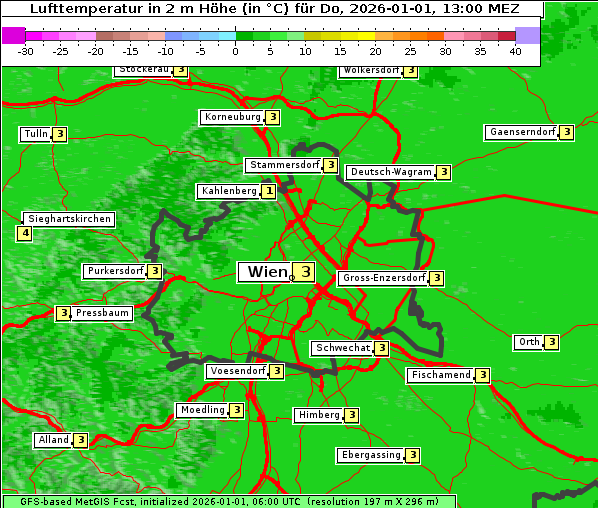 Temperatur, 1. 1. 2026