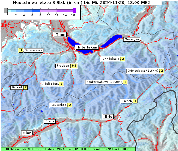 Neuschnee, 20. 11. 2024