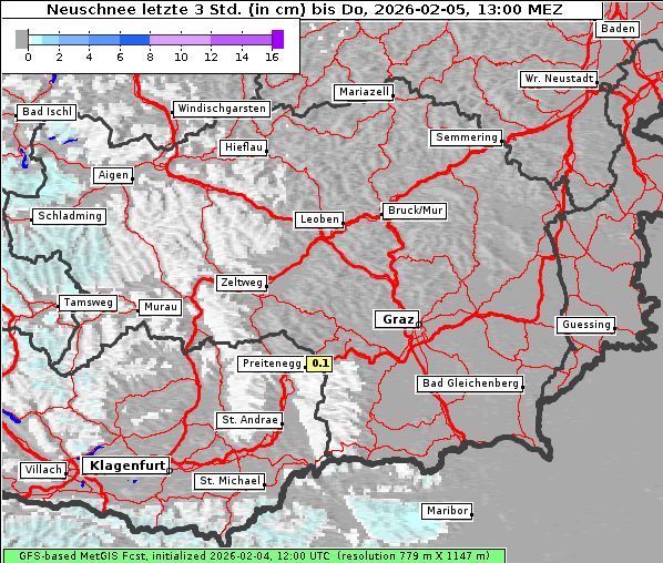 Neuschnee, 5. 2. 2026