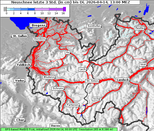 Neuschnee, 14. 4. 2026