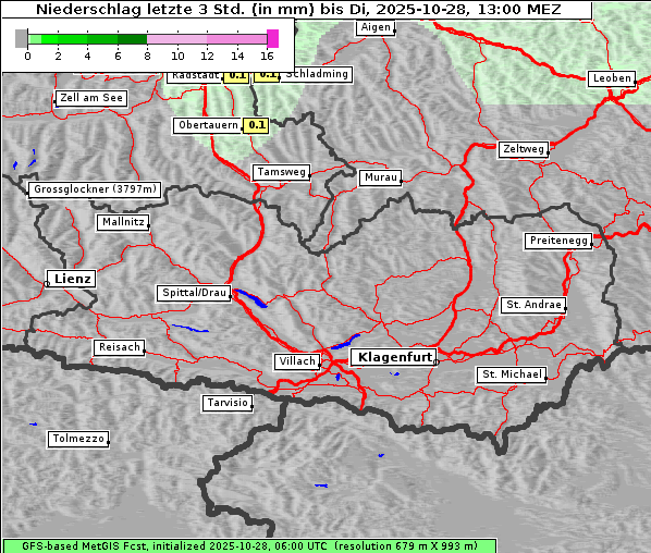 Niederschlag, 28. 10. 2025