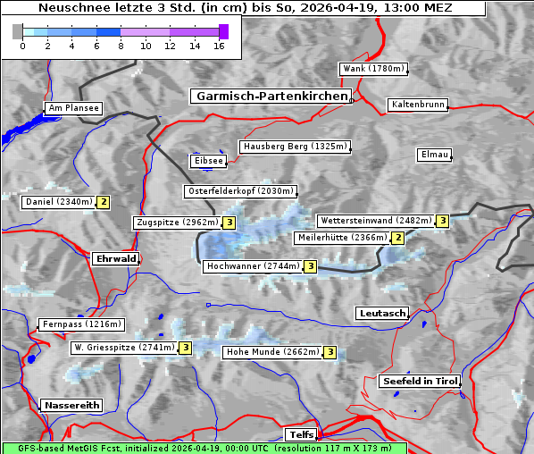 Neuschnee, 19. 4. 2026