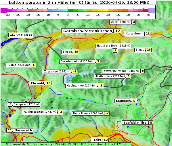 Temperatur, 19. 4. 2026