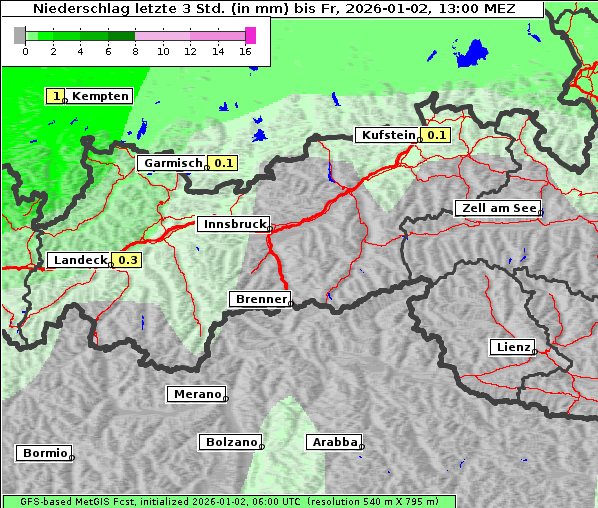 Niederschlag, 2. 1. 2026