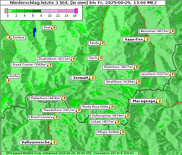 Niederschlag, 29. 8. 2025