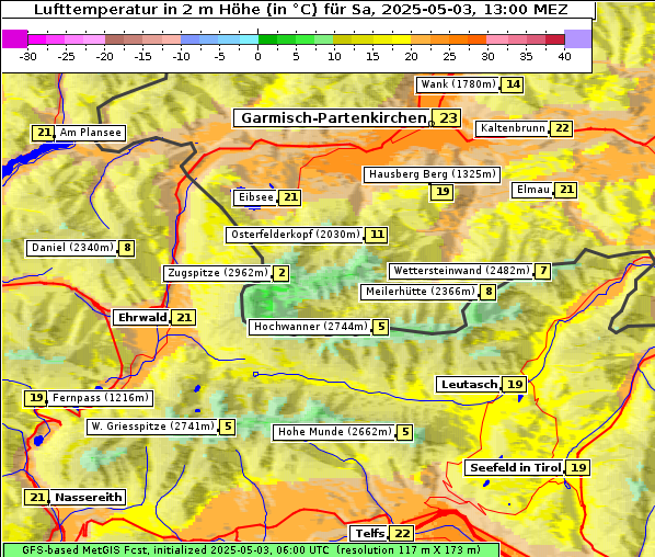 Temperatur, 3. 5. 2025