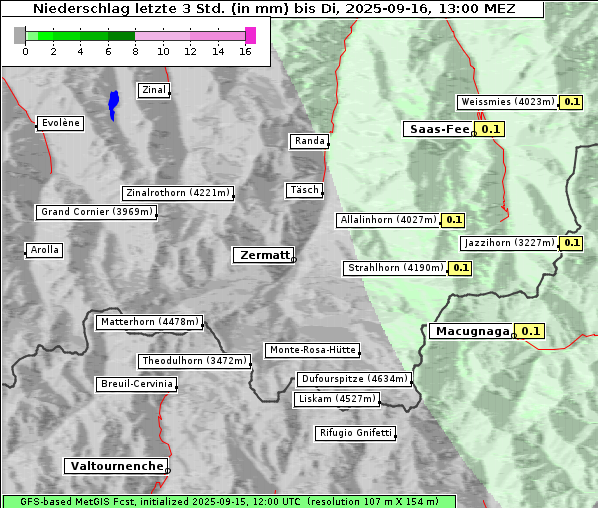 Niederschlag, 16. 9. 2025