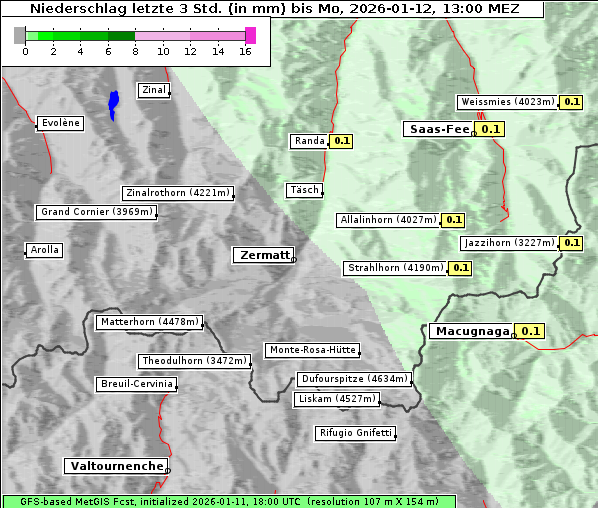 Niederschlag, 12. 1. 2026