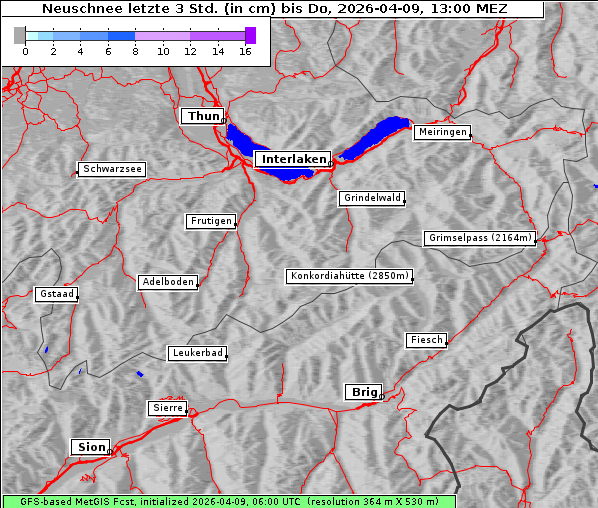 Neuschnee, 9. 4. 2026