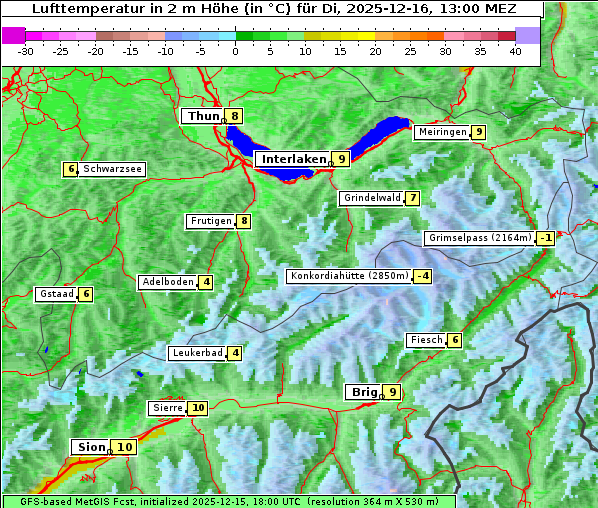 Temperatur, 16. 12. 2025