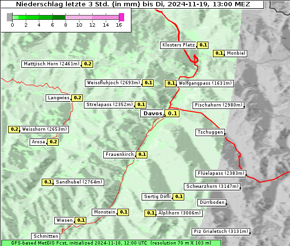 Niederschlag, 19. 11. 2024