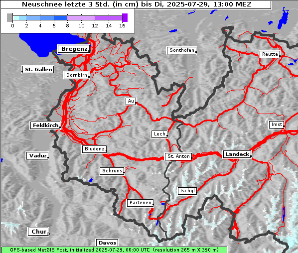 Neuschnee, 29. 7. 2025