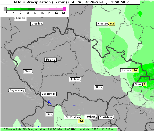 Niederschlag, 11. 1. 2026