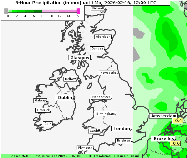 Niederschlag, 16. 2. 2026