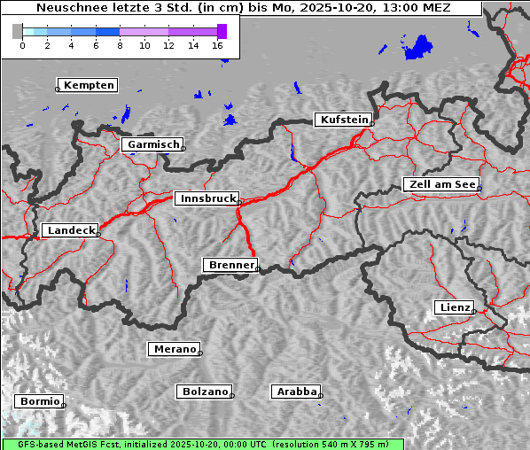 Neuschnee, 20. 10. 2025
