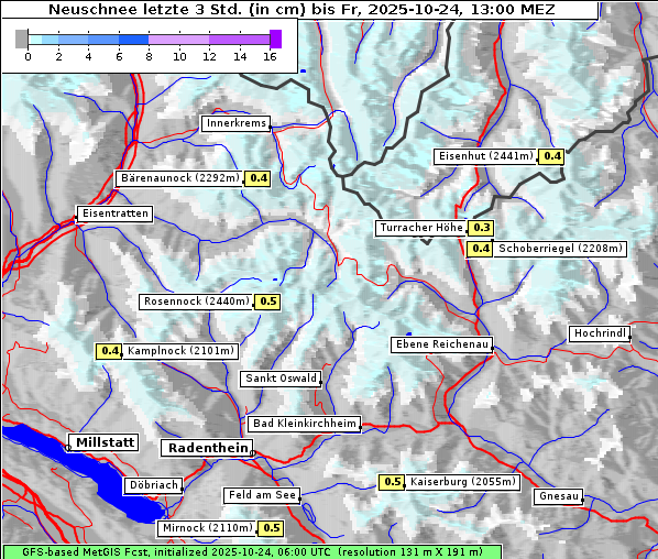 Neuschnee, 24. 10. 2025