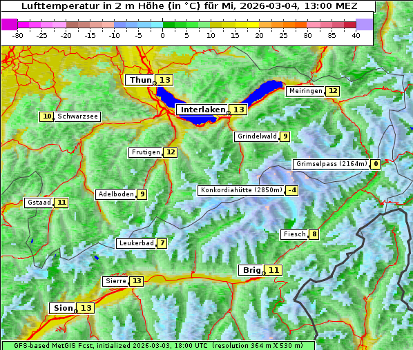 Temperatur, 4. 3. 2026