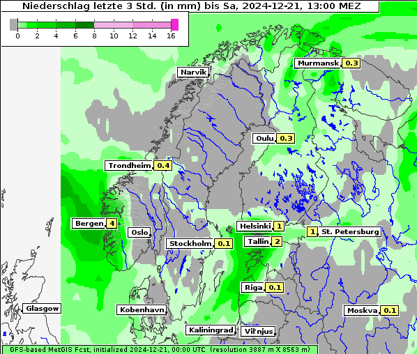Niederschlag, 21. 12. 2024