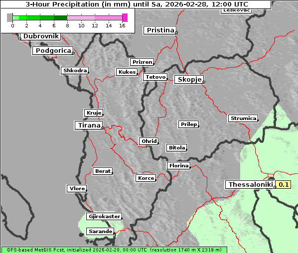 Niederschlag, 28. 2. 2026