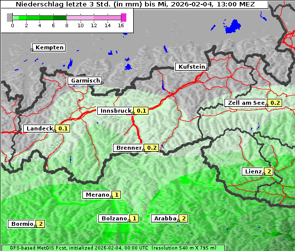 Niederschlag, 4. 2. 2026