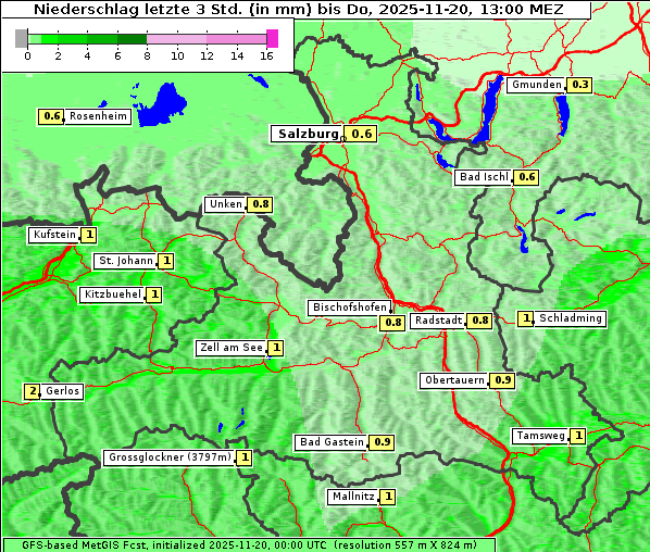 Niederschlag, 20. 11. 2025