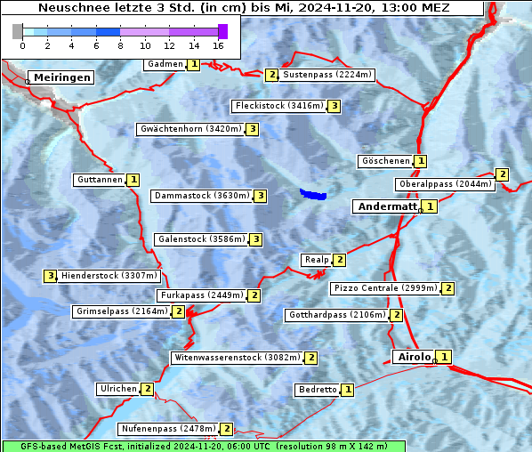 Neuschnee, 20. 11. 2024