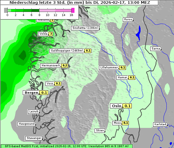 Niederschlag, 17. 2. 2026