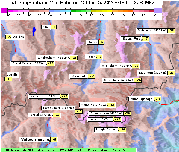 Temperatur, 6. 1. 2026