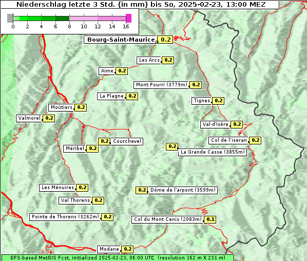 Niederschlag, 23. 2. 2025