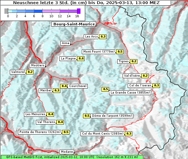 Neuschnee, 13. 3. 2025