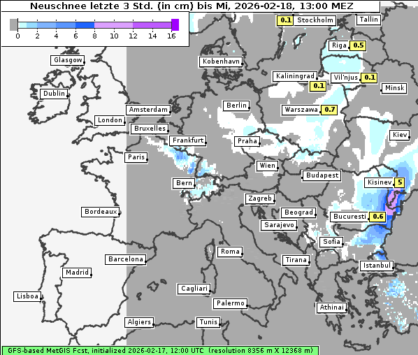 Neuschnee, 18. 2. 2026