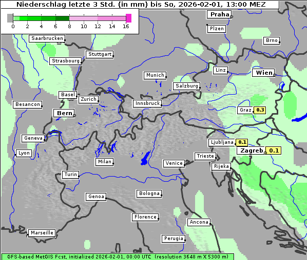Niederschlag, 1. 2. 2026