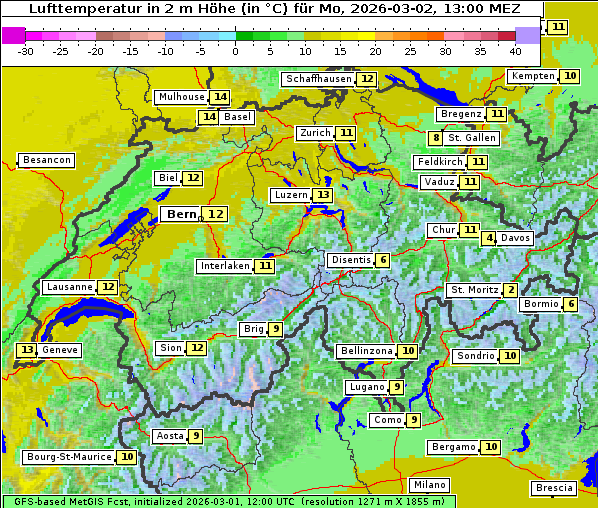 Temperatur, 2. 3. 2026