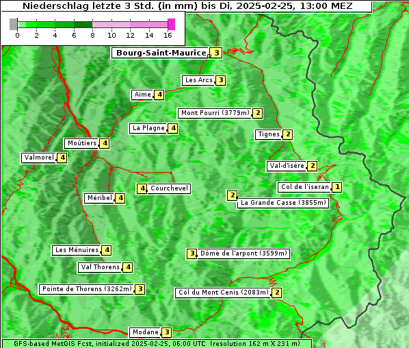 Niederschlag, 25. 2. 2025