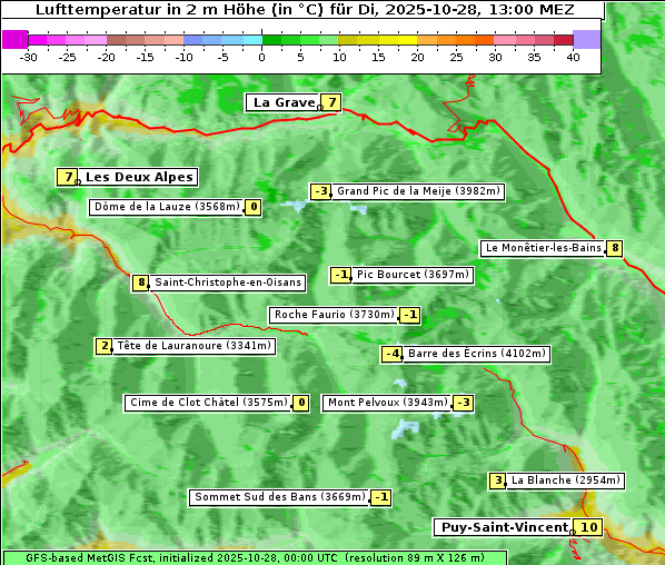 Temperatur, 28. 10. 2025