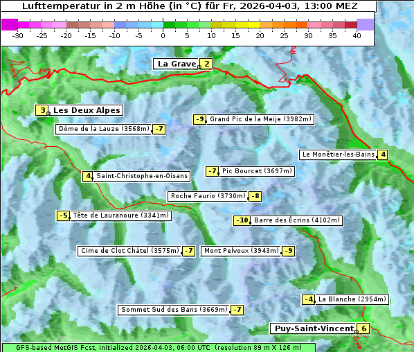Temperatur, 3. 4. 2026