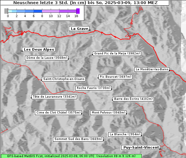 Neuschnee, 9. 3. 2025