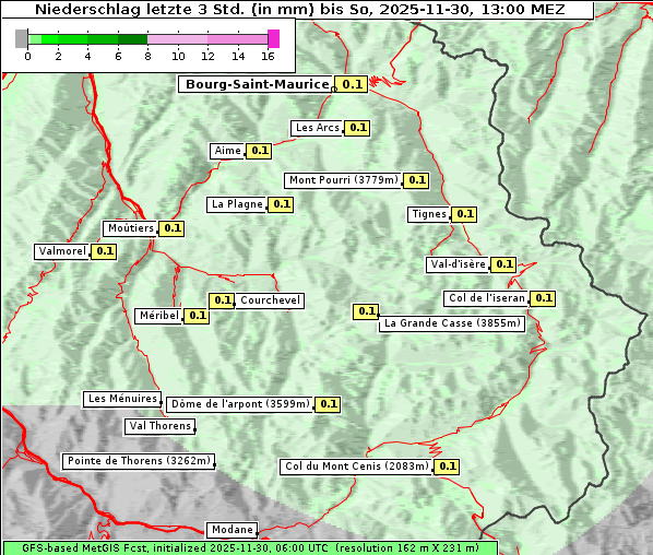 Niederschlag, 30. 11. 2025