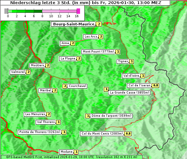 Niederschlag, 30. 1. 2026
