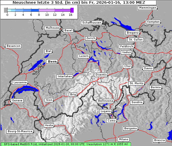 Neuschnee, 16. 1. 2026