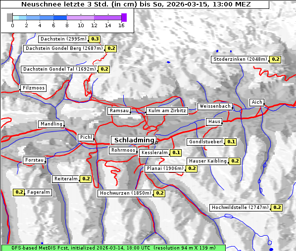Neuschnee, 15. 3. 2026