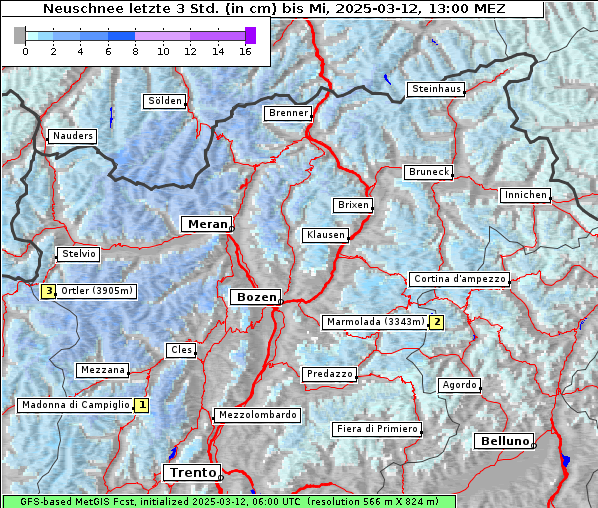 Neuschnee, 12. 3. 2025