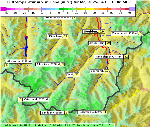 Temperatur, 15. 9. 2025
