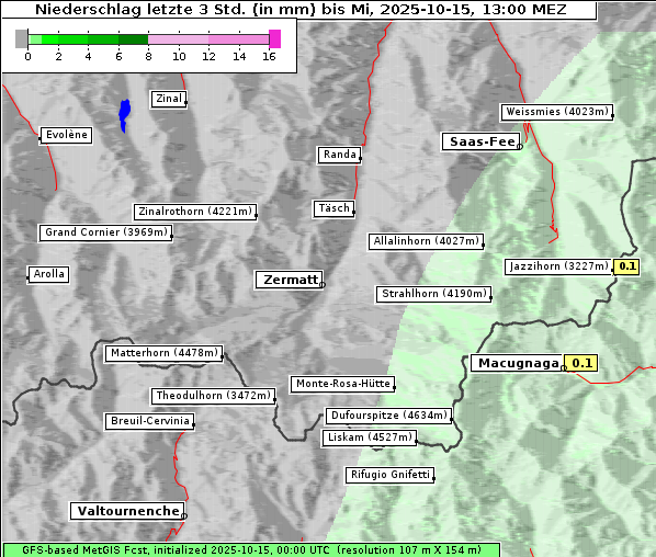 Niederschlag, 15. 10. 2025