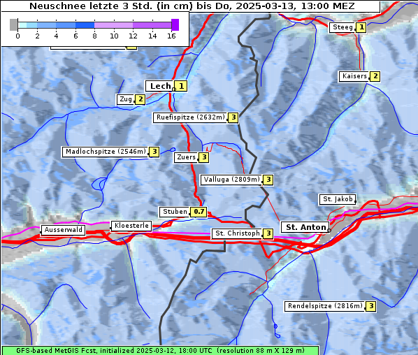 Neuschnee, 13. 3. 2025