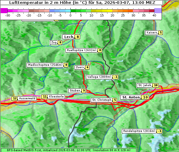 Temperatur, 7. 3. 2026