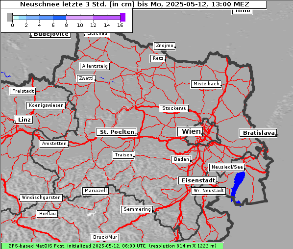 Neuschnee, 12. 5. 2025