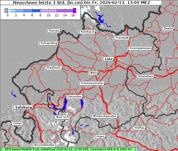 Neuschnee, 13. 2. 2026