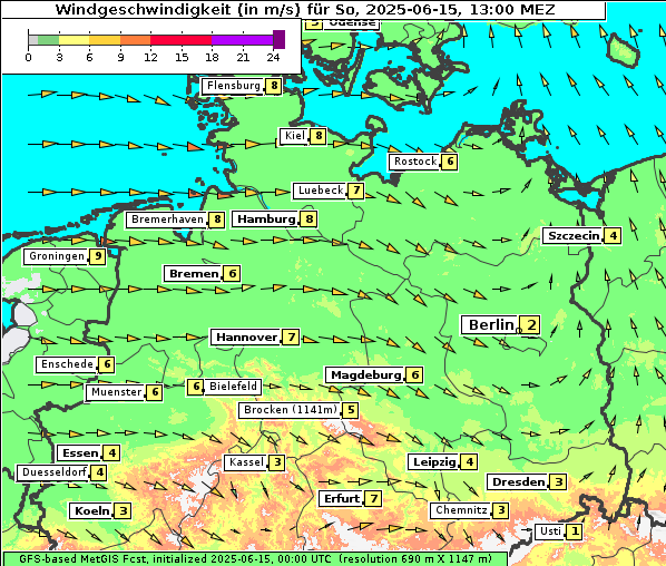 Wind, 15. 6. 2025