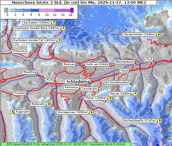 Neuschnee, 17. 11. 2025